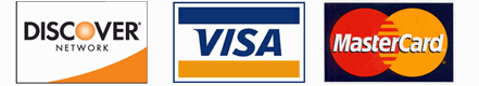 Discover, Mastercard, Visa